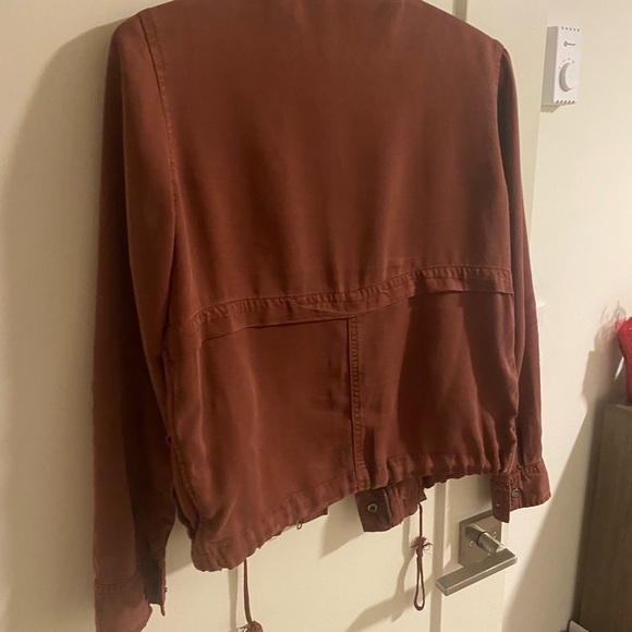 DEX CLOTHING LADIES LS CARGO DARK ROSE WASH JACKET - Picture 4 of 7